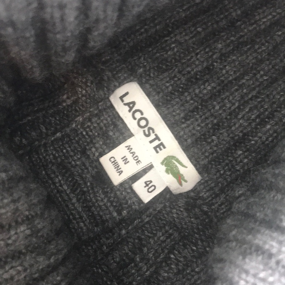 Lacoste Grey Sweater M - Picture 7 of 8